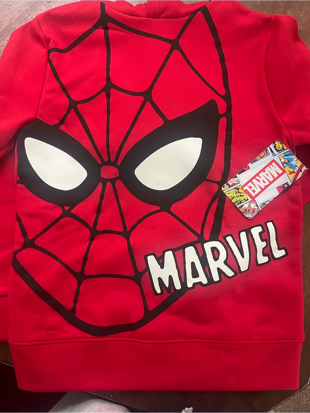 Marvel Spider-Man Red Graphic Hoodie